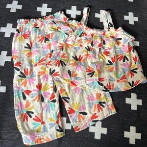 Rainbow Aster 2 piece cotton muslin set